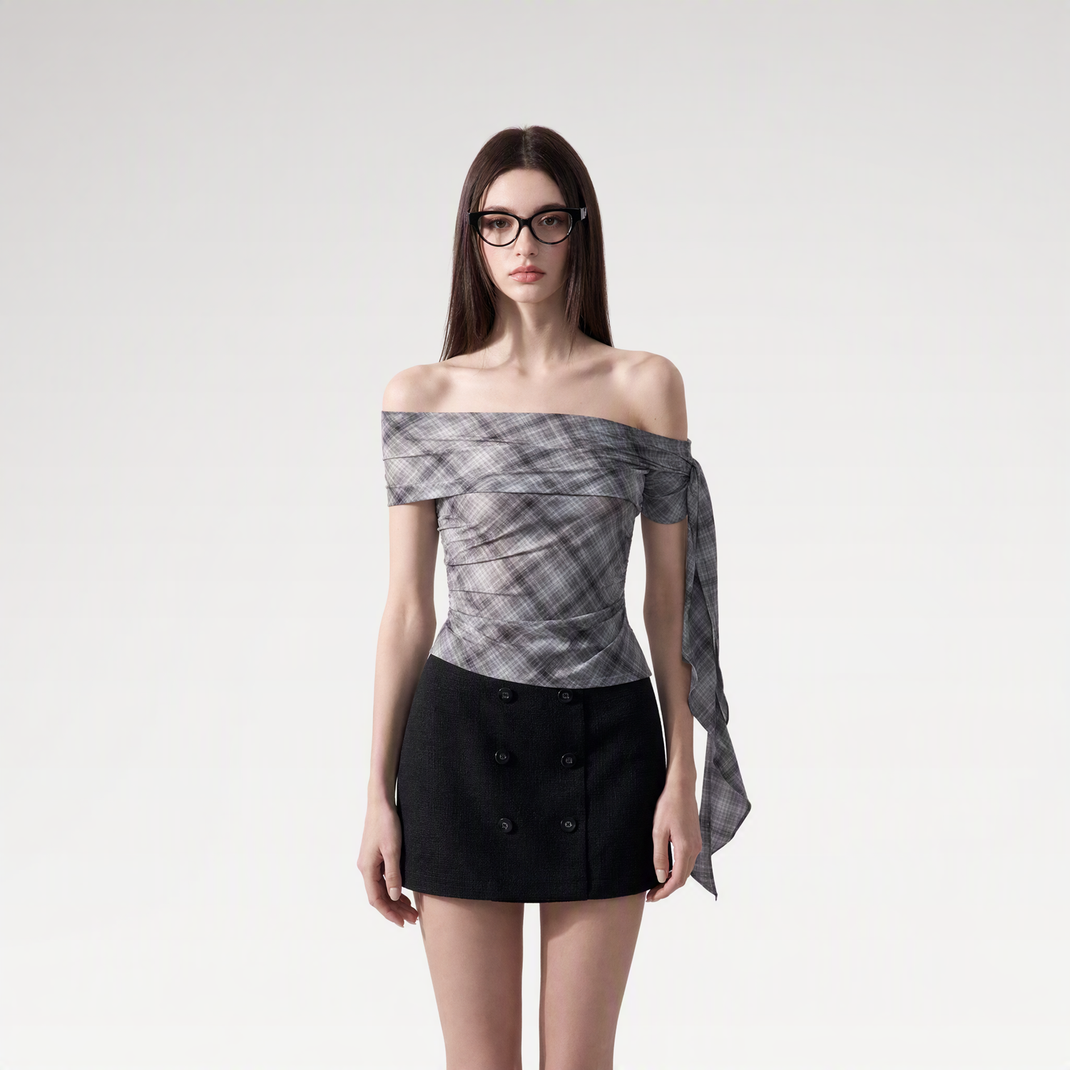 Grid Asymmetrical Cami