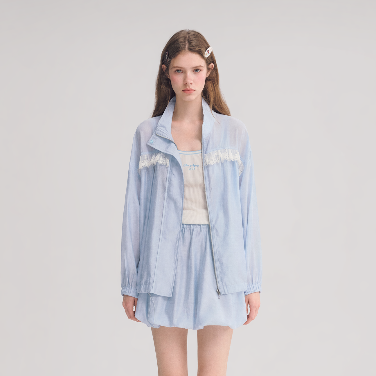 Lyocell Lace Sun Jacket Set