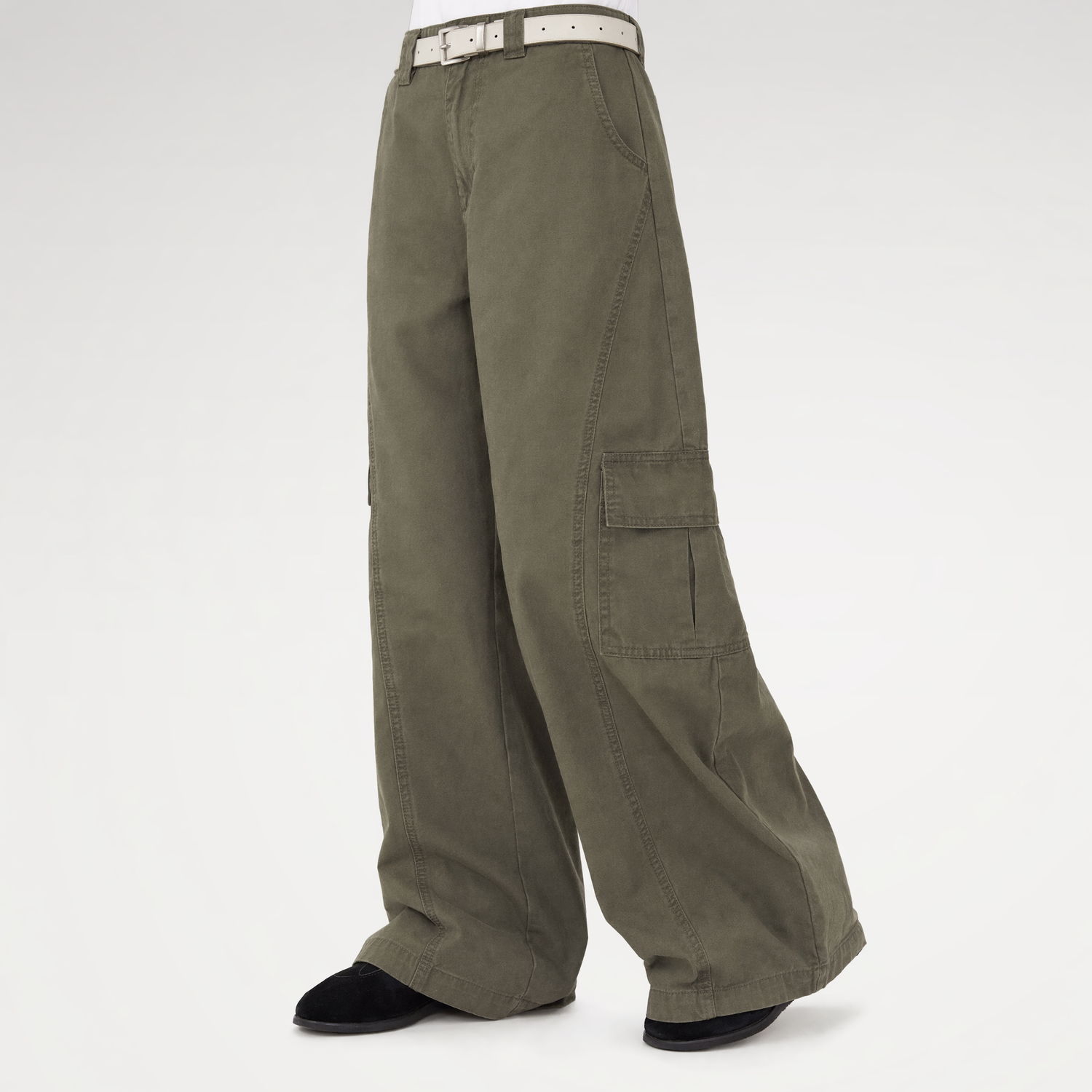 Utility Wide-Leg Pants
