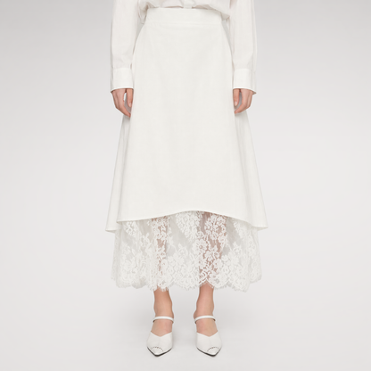 Lace A-Line Skirt