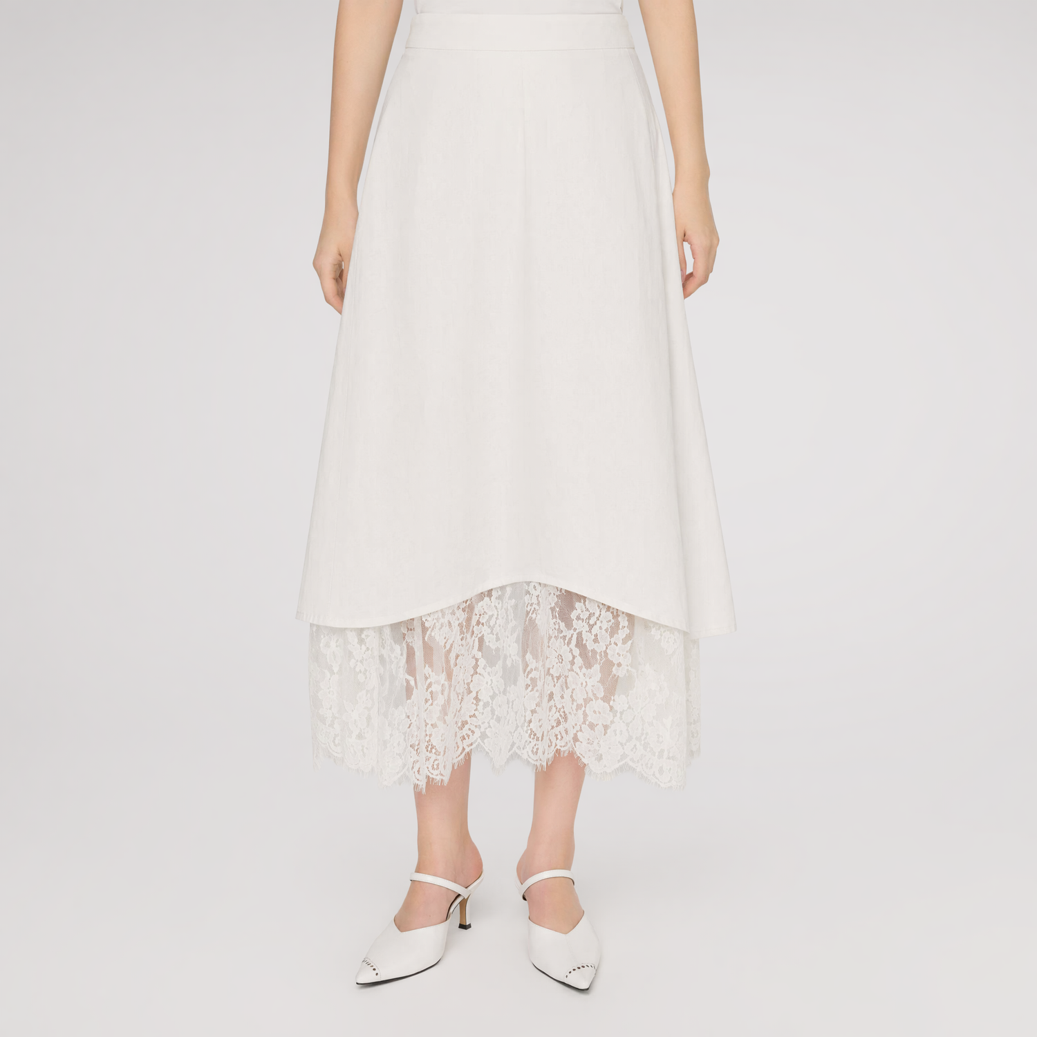 Lace A-Line Skirt