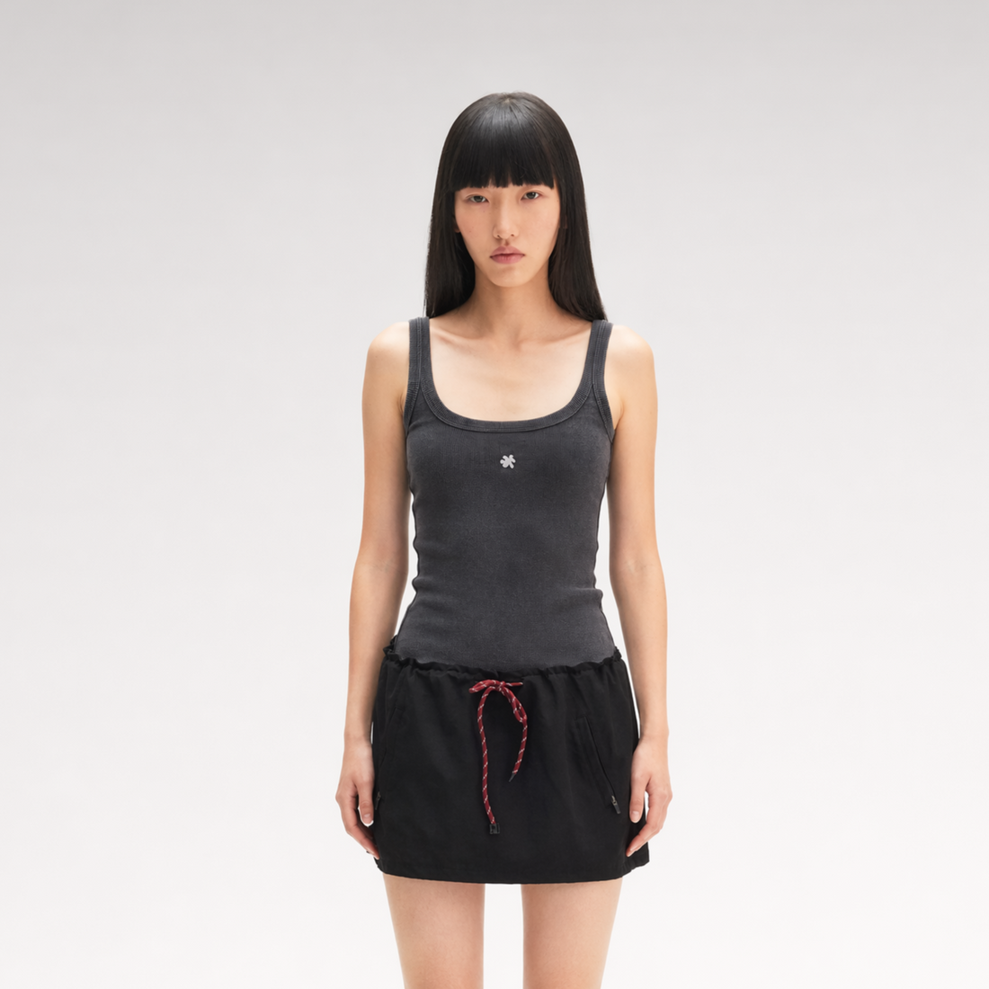 Washed Contrast Dress