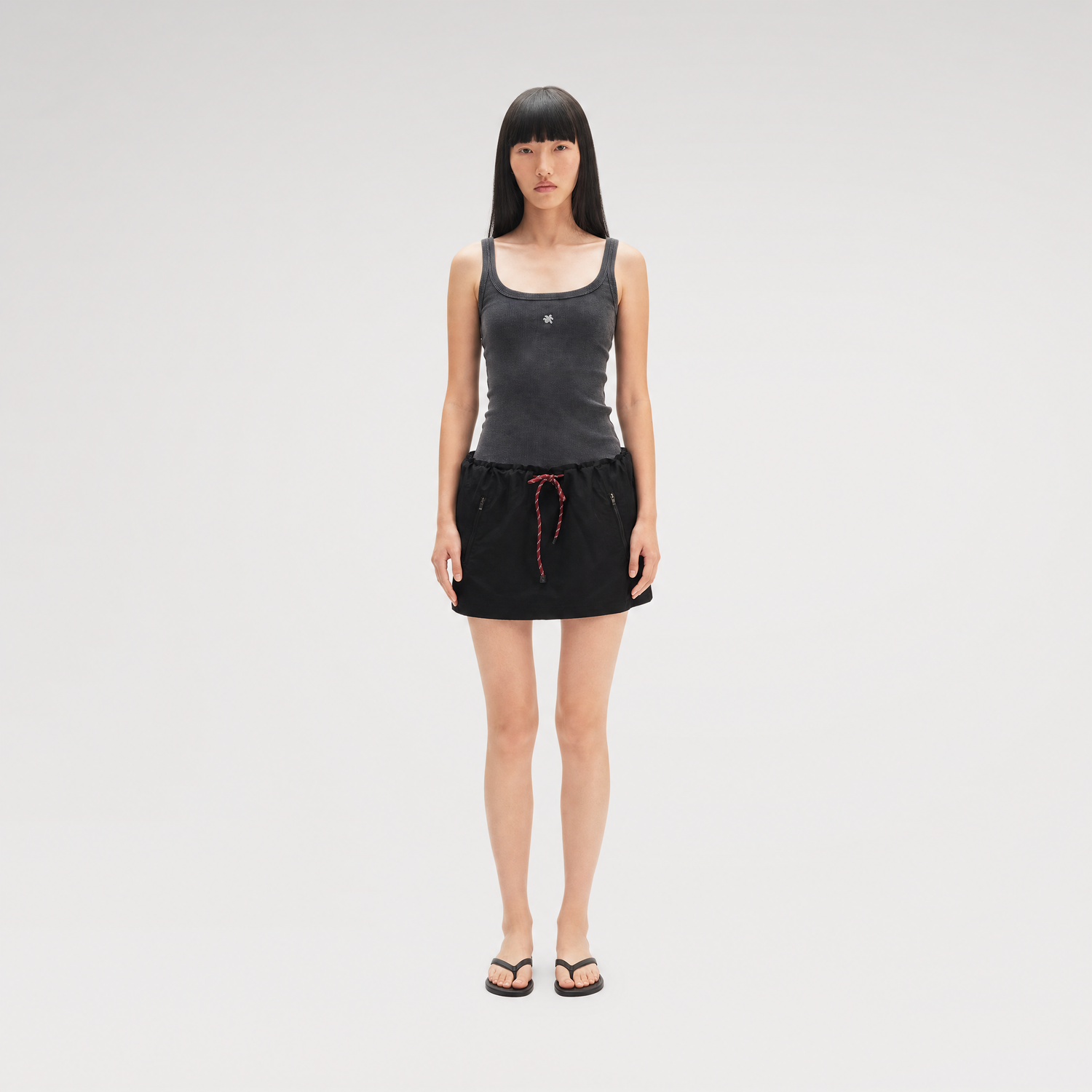 Washed Contrast Dress