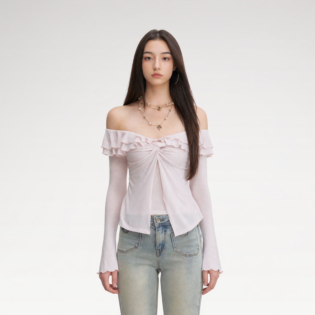 Ruffle Off-Shoulder Top