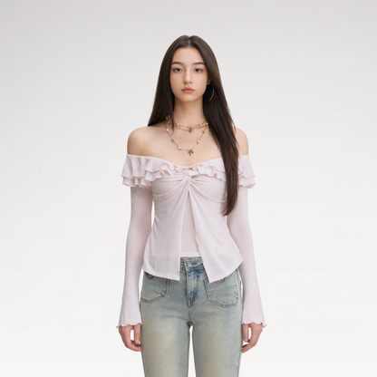 Ruffle Off-Shoulder Top