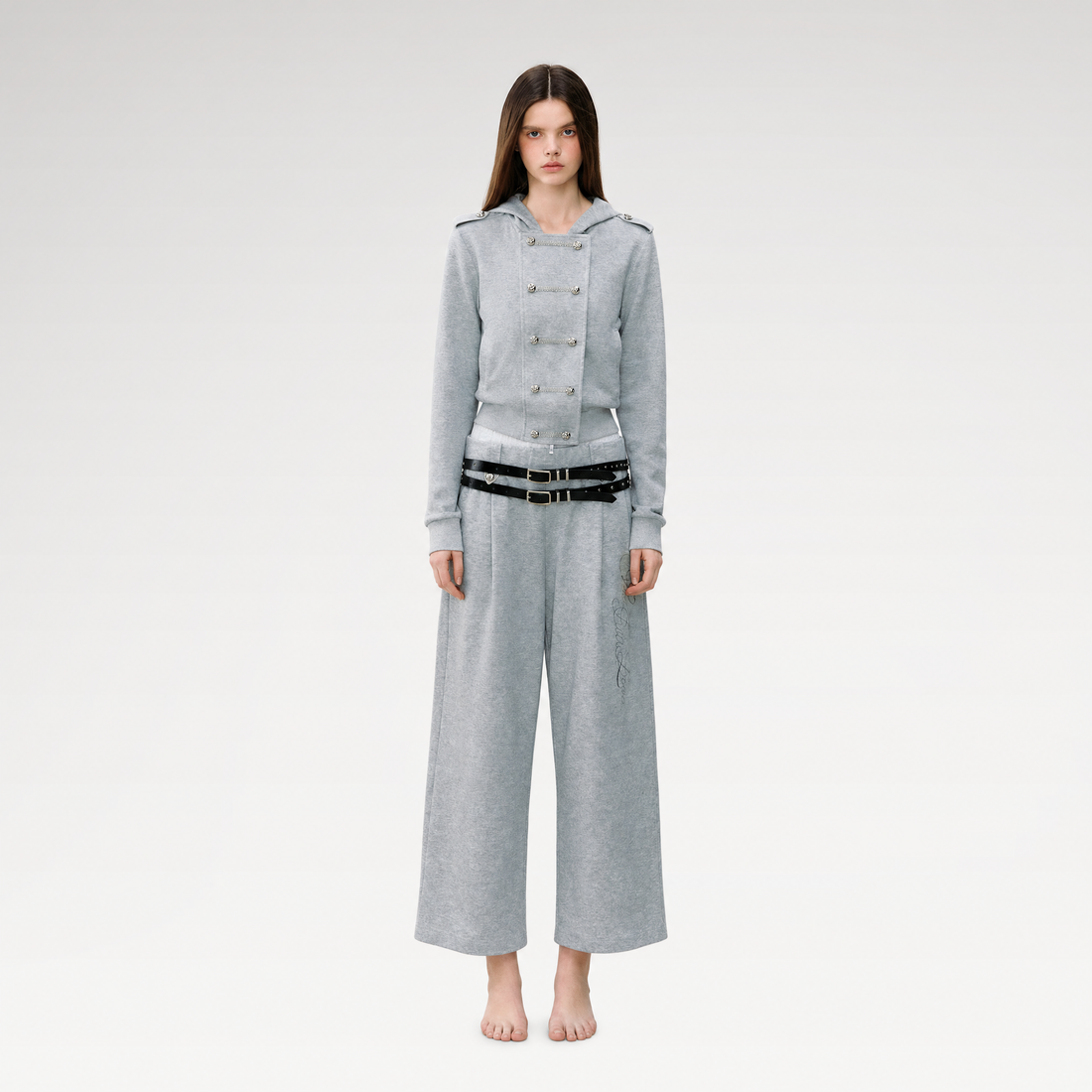 Hooded Knit Set