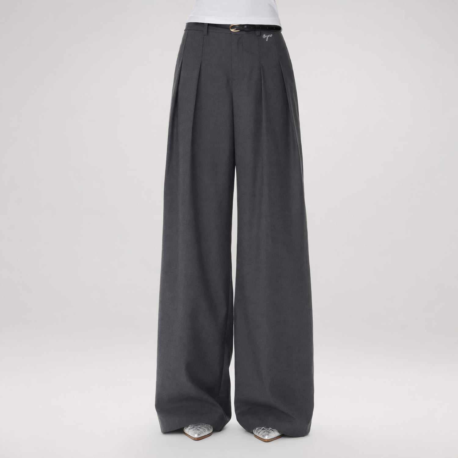 Tailored Wide-Leg Pants