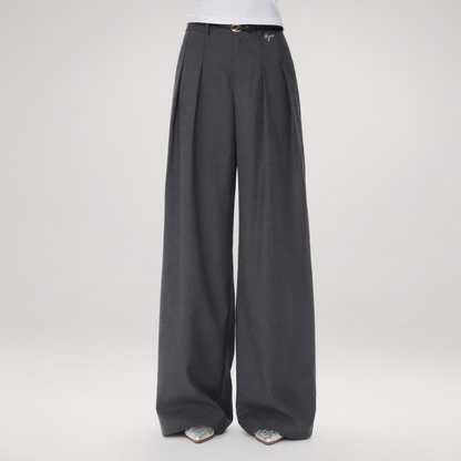 Tailored Wide-Leg Pants