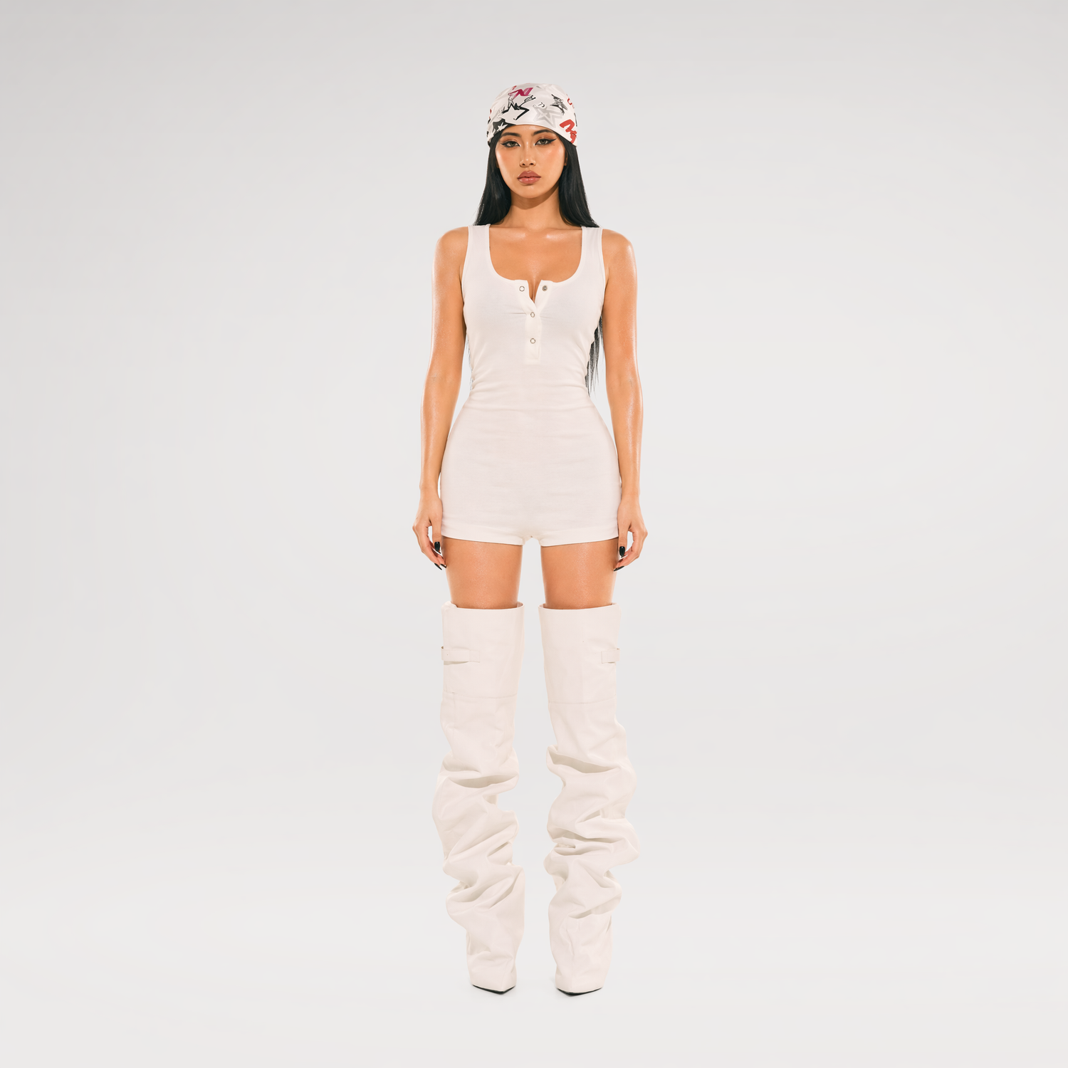 24ANS x UWA Sequin Embroidered Romper