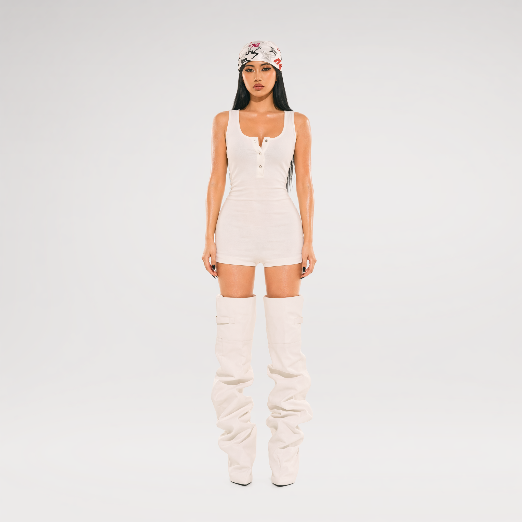 24ANS x UWA Sequin Embroidered Romper