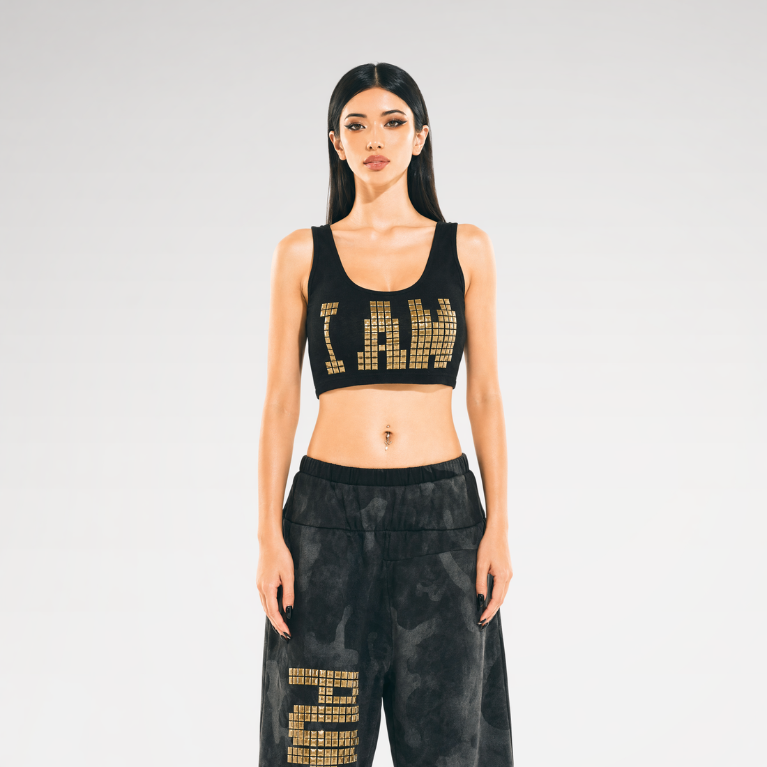 24ANS x UWA Hotfix Studded Crop Vest
