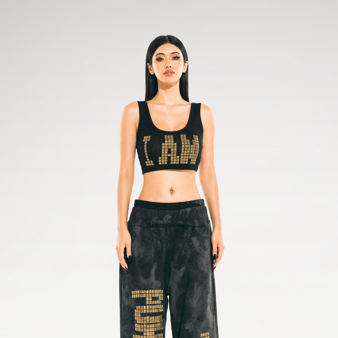 24ANS x UWA Hotfix Studded Crop Vest