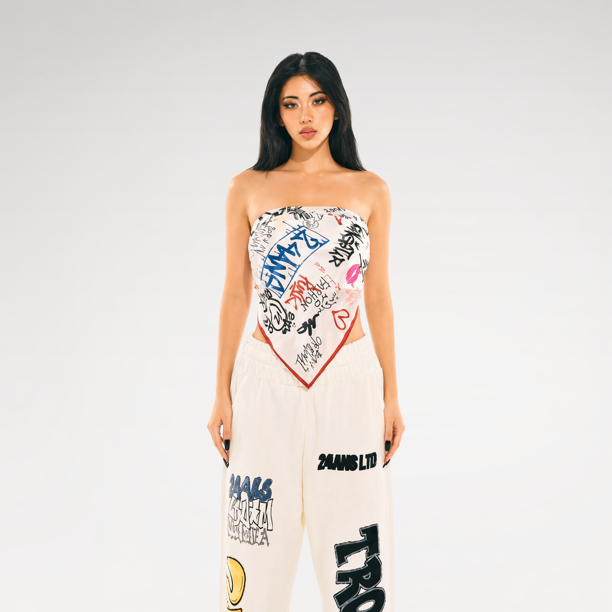 24ANS x UWA Graffiti Printed Scarf