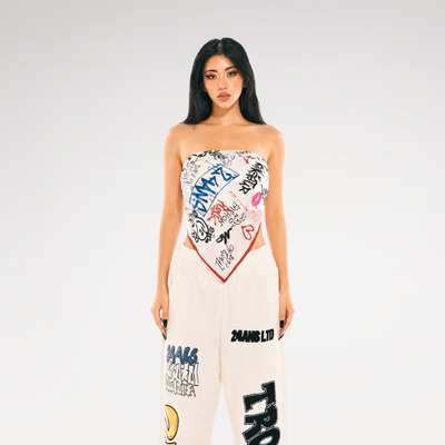 24ANS x UWA Graffiti Printed Scarf