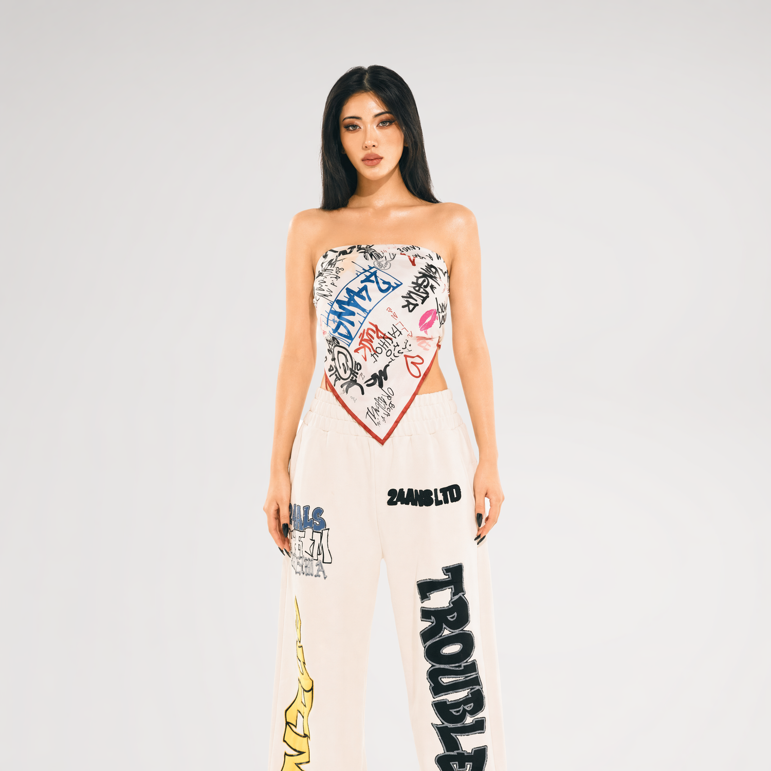 24ANS x UWA Graffiti Printed Scarf
