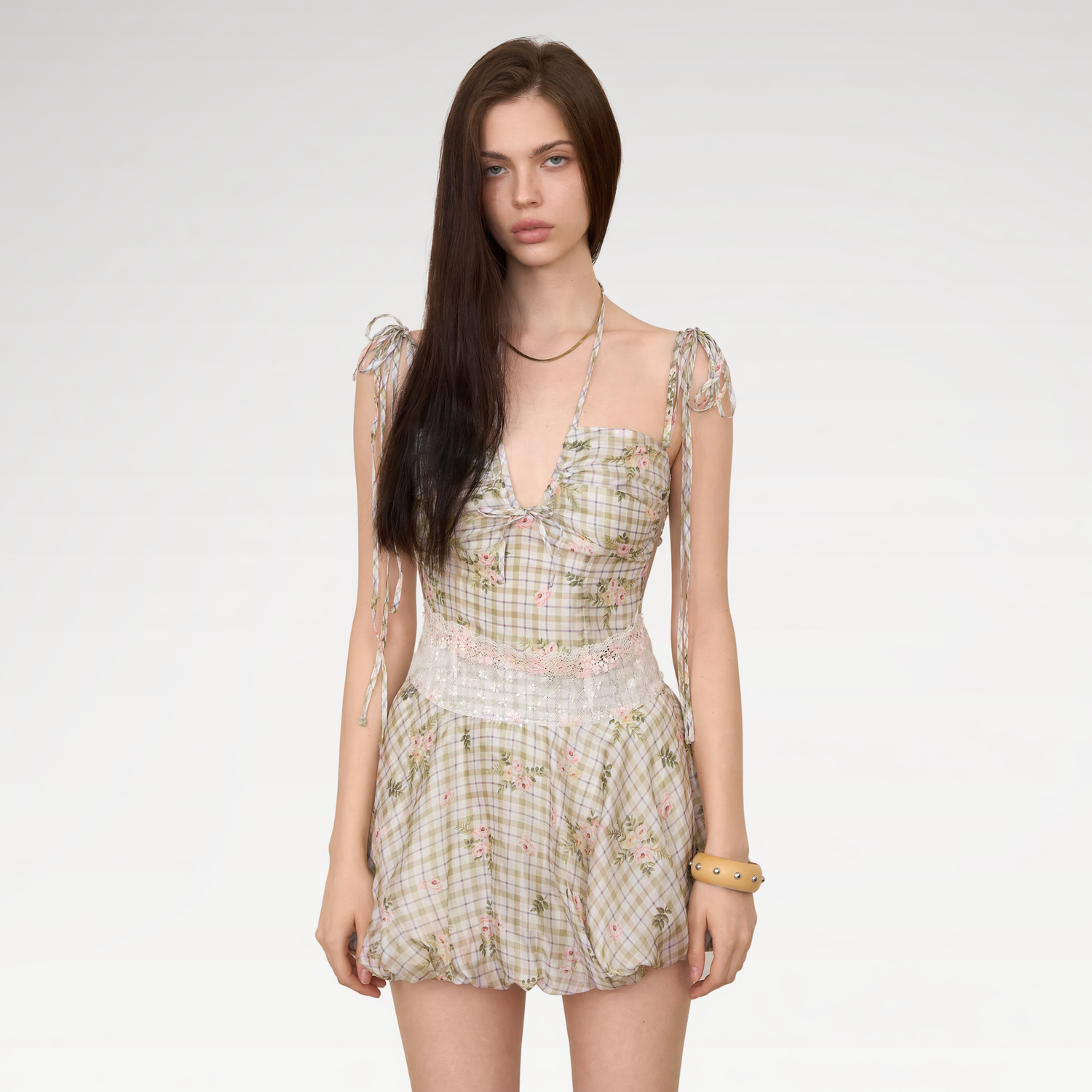 Lace Waist Bubble Dress