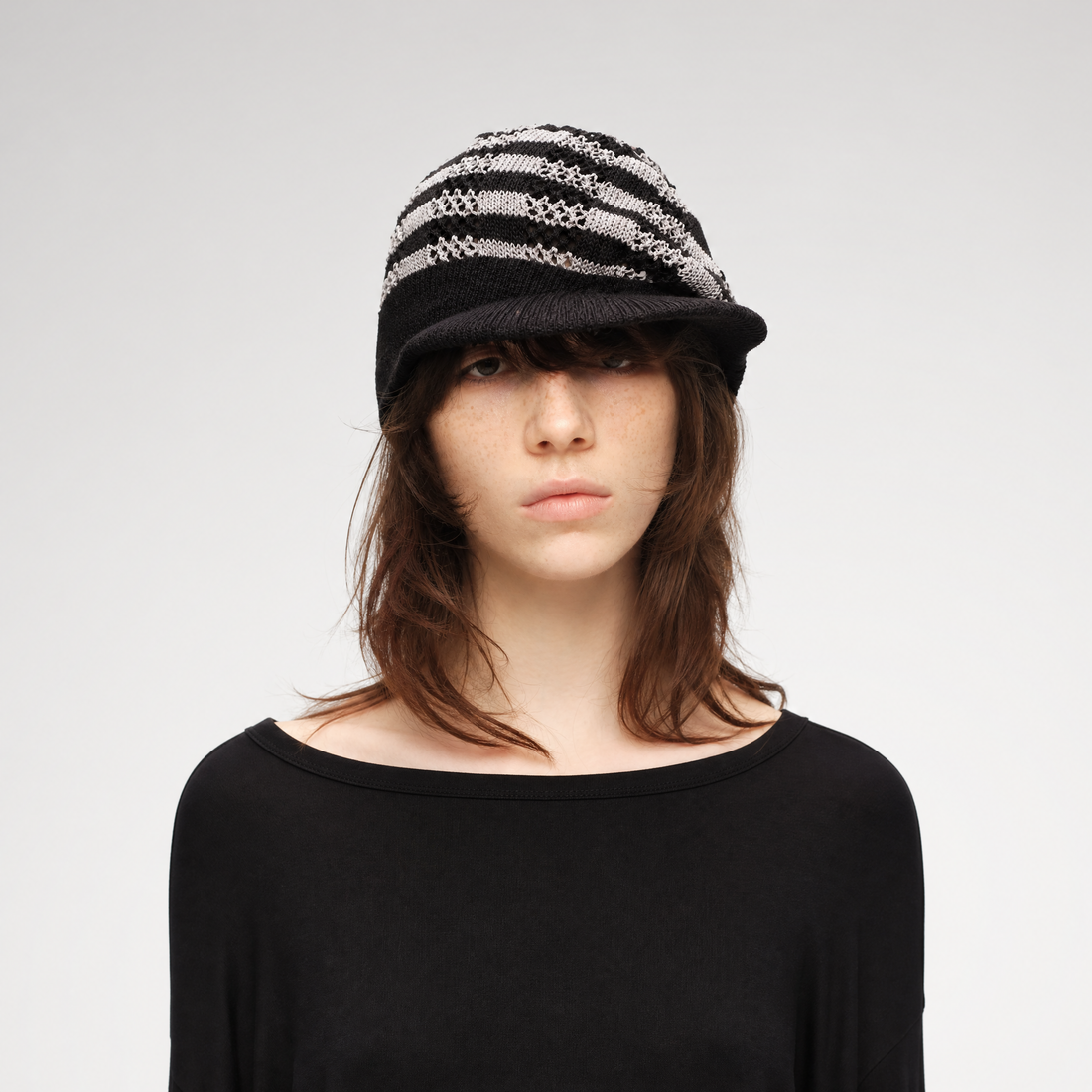 Washi Knit Short Brim Hat