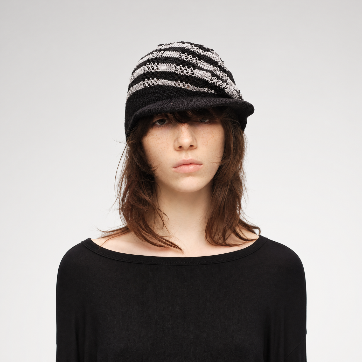 Washi Knit Short Brim Hat