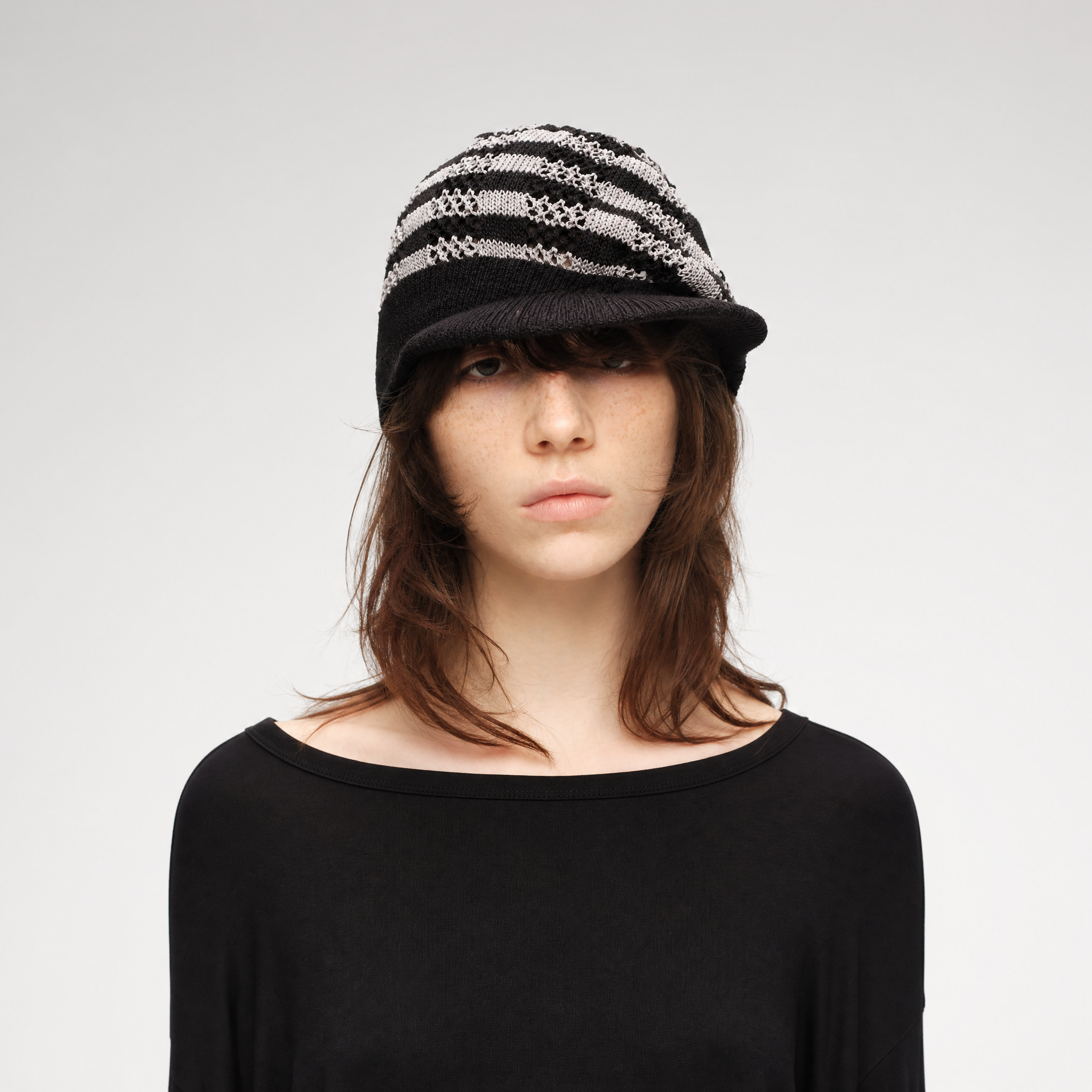 Washi Knit Short Brim Hat