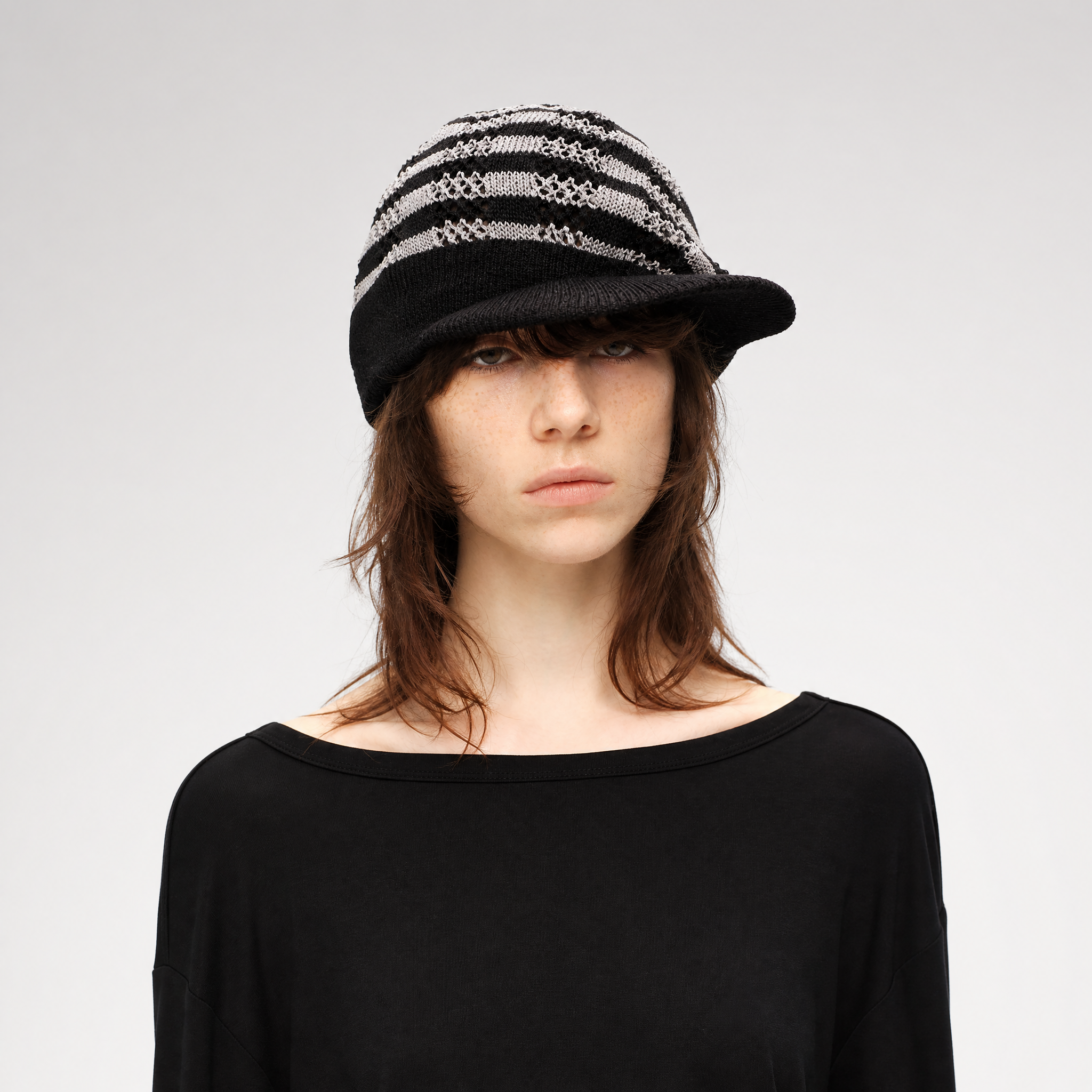 Washi Knit Short Brim Hat
