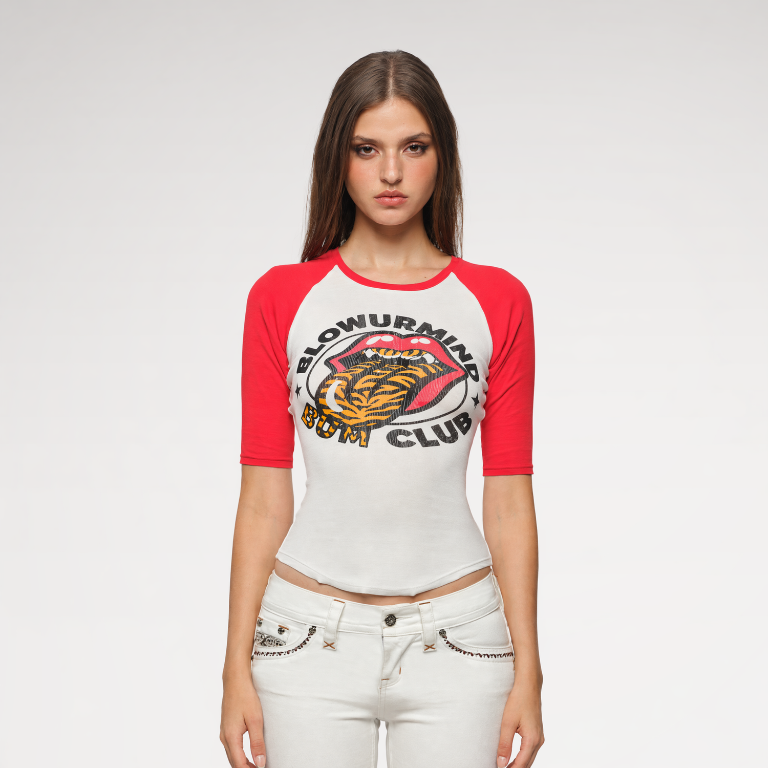 Graphic Raglan Slim T-Shirt