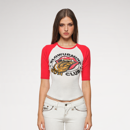 Graphic Raglan Slim T-Shirt