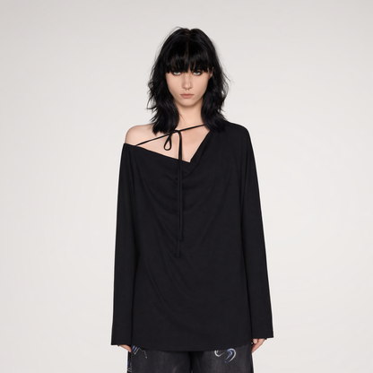 Draped Off-Shoulder Tee
