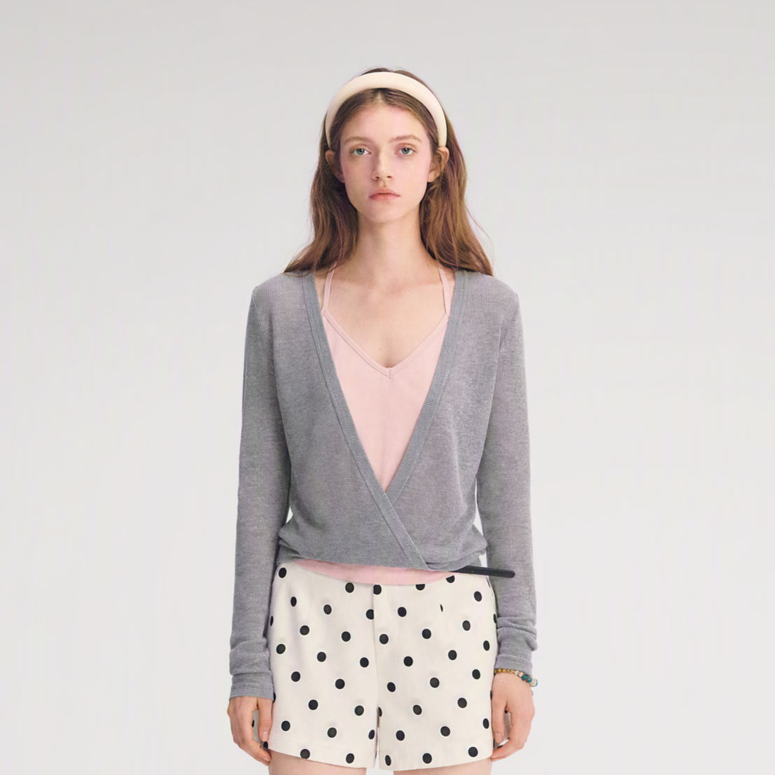Lyocell Faux Two Knit