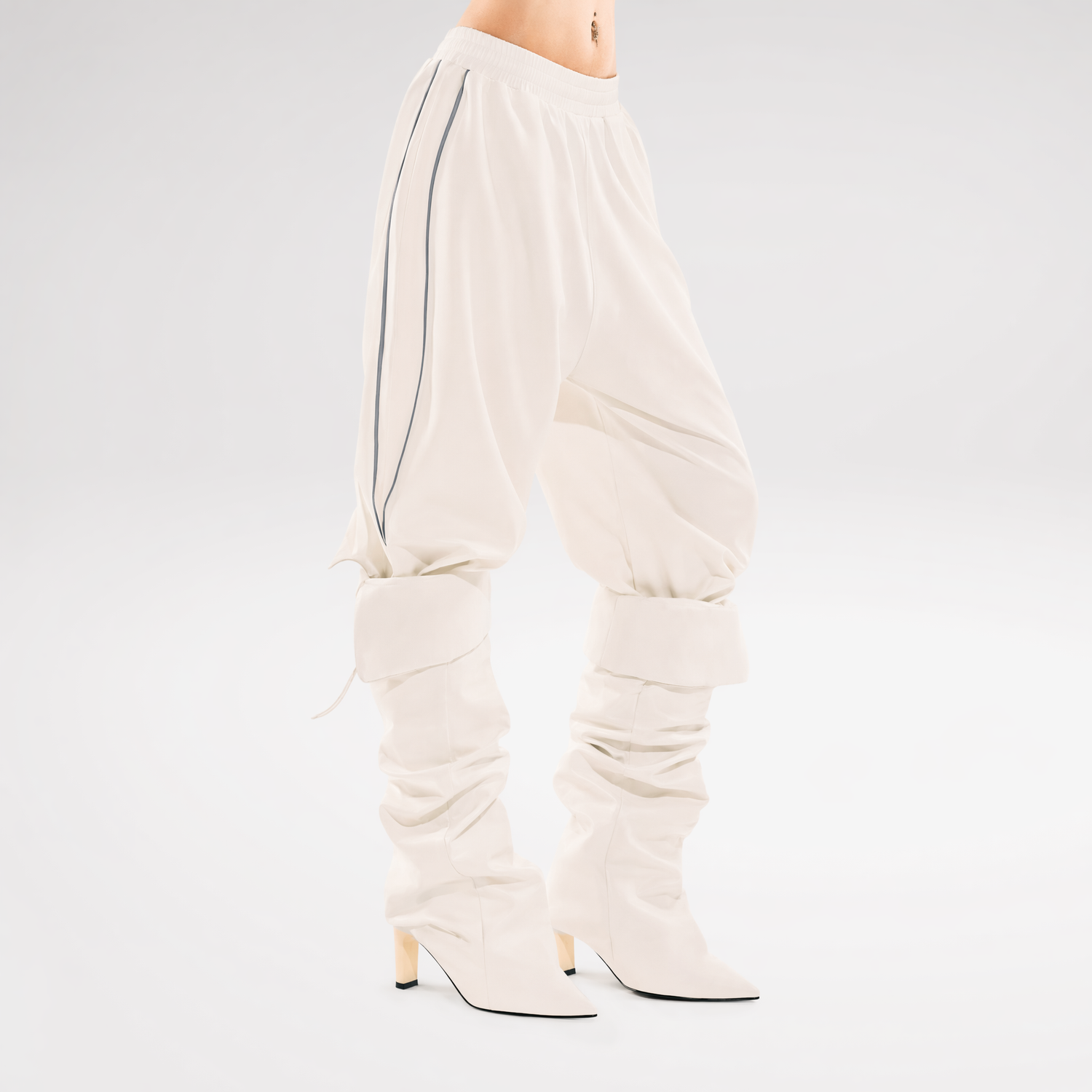 24ANS x UWA Wide-Leg Cropped Pants