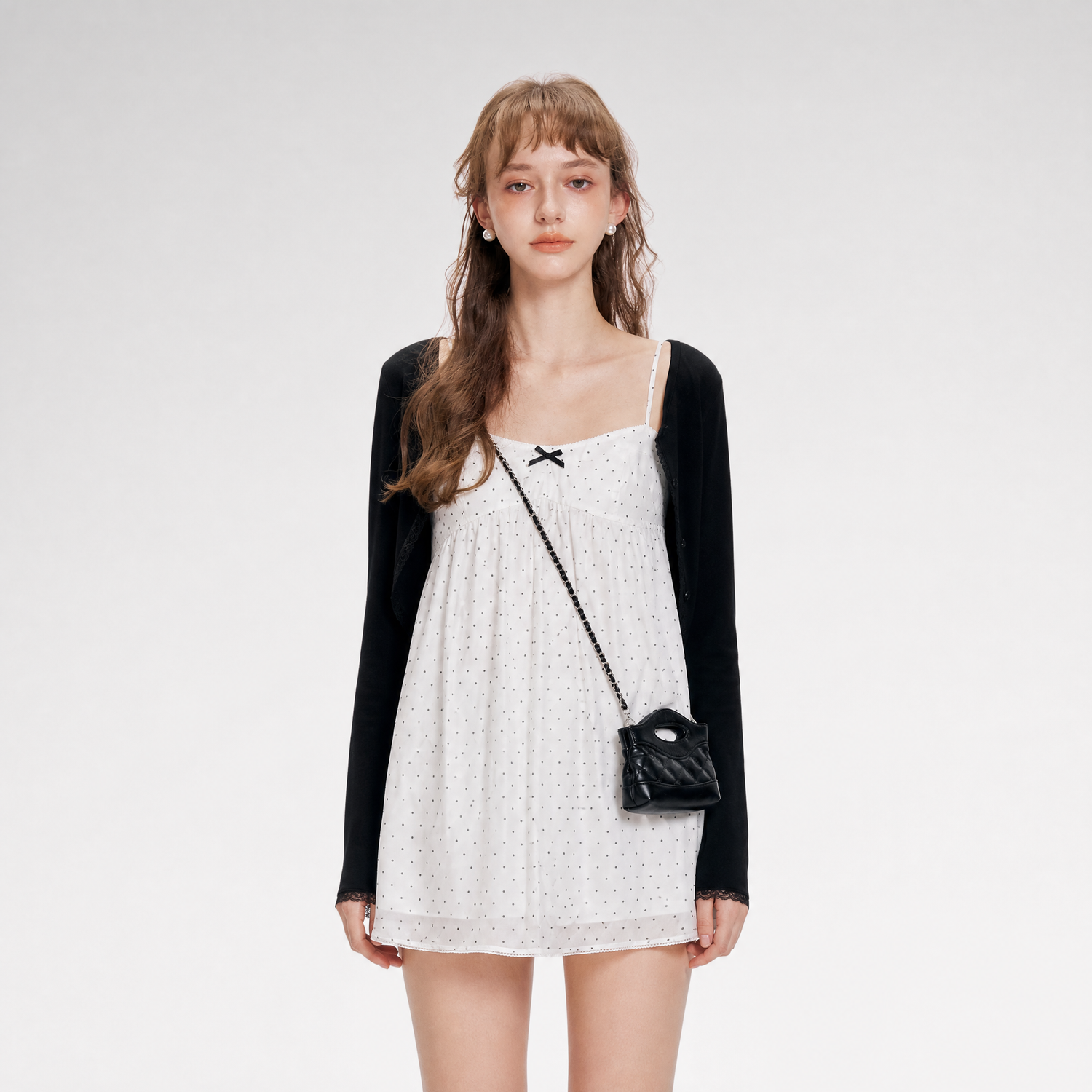 Chiffon Polka Dot Dress