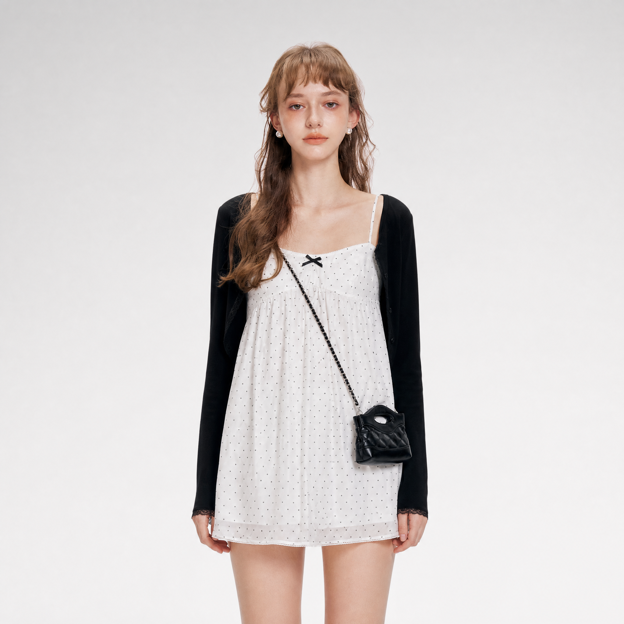 Chiffon Polka Dot Dress