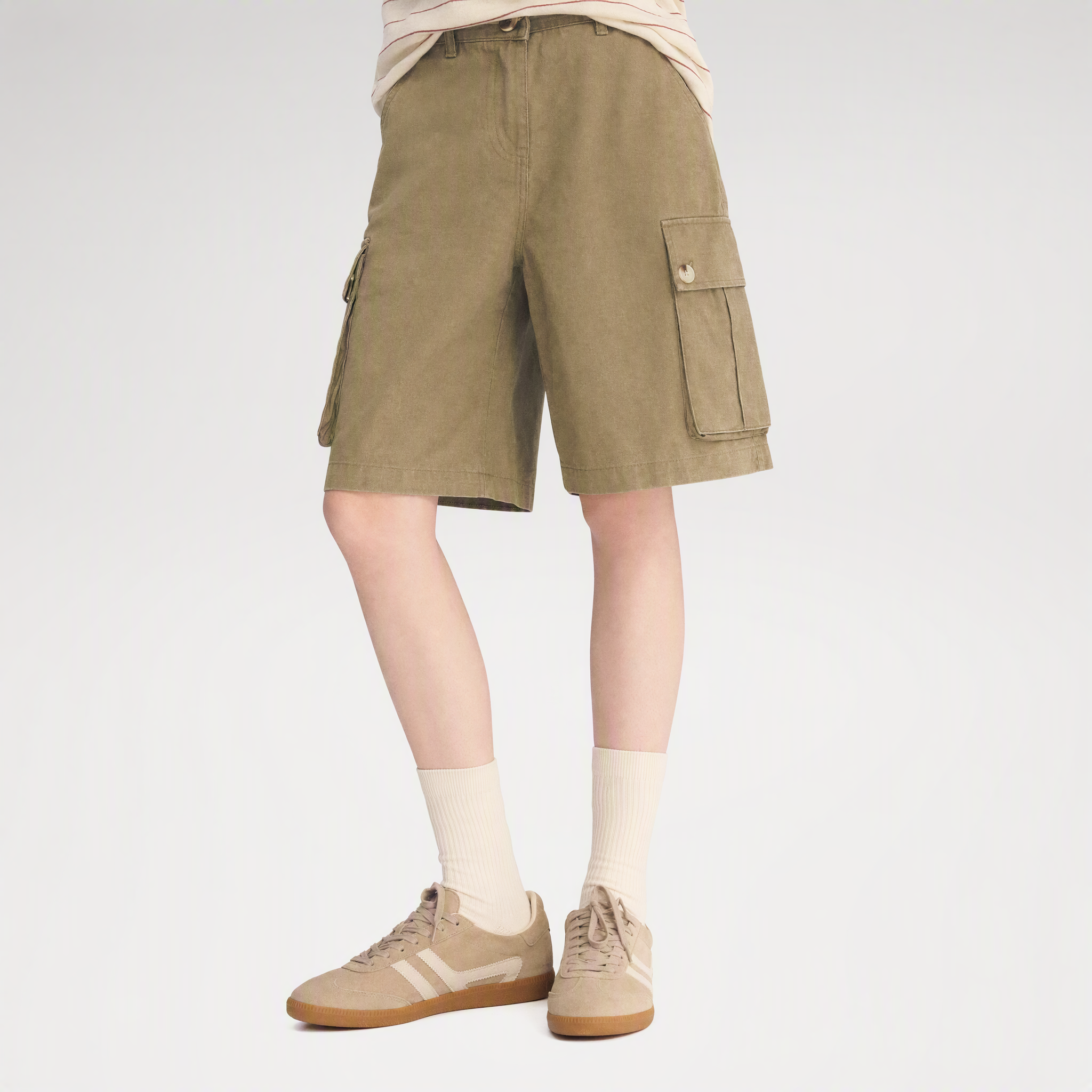 Washed Cargo Shorts
