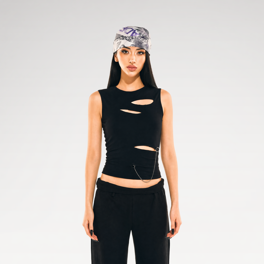 24ANS x UWA Hole Chain Tank Top