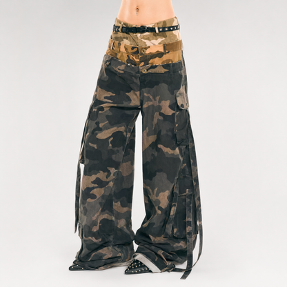 24ANS x UWA Camo Wide-Leg Pants
