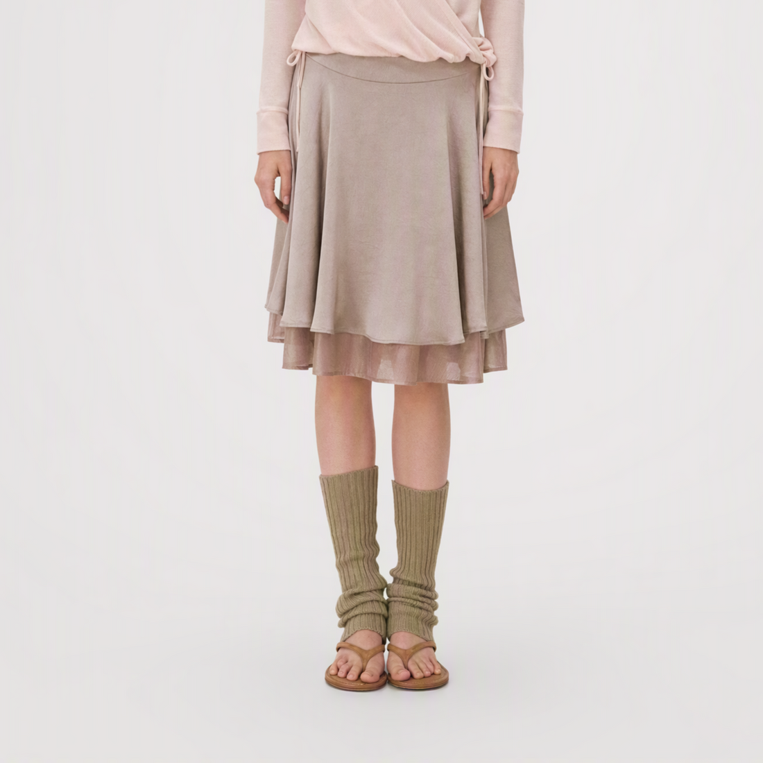 Satin Midi Skirt