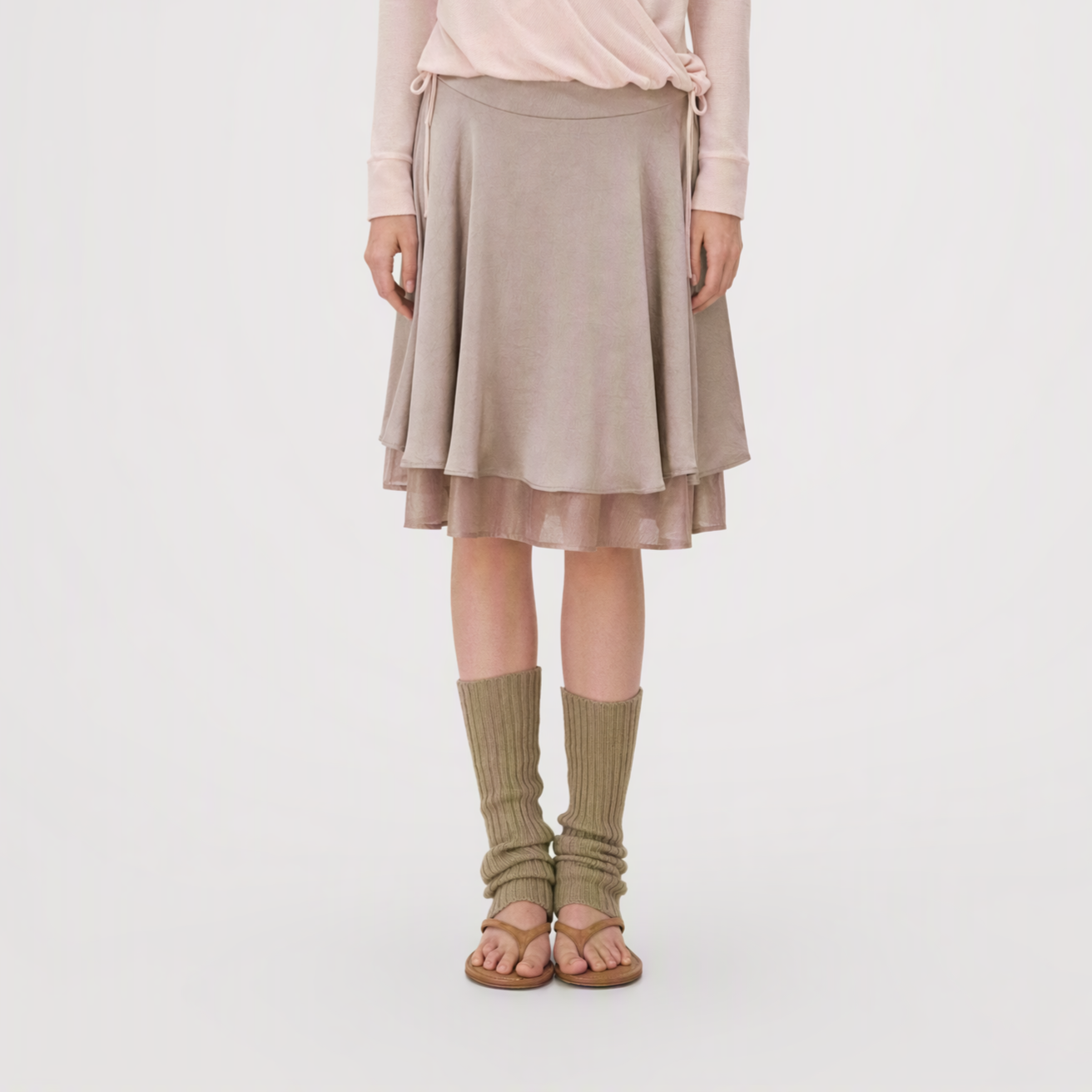 Satin Midi Skirt