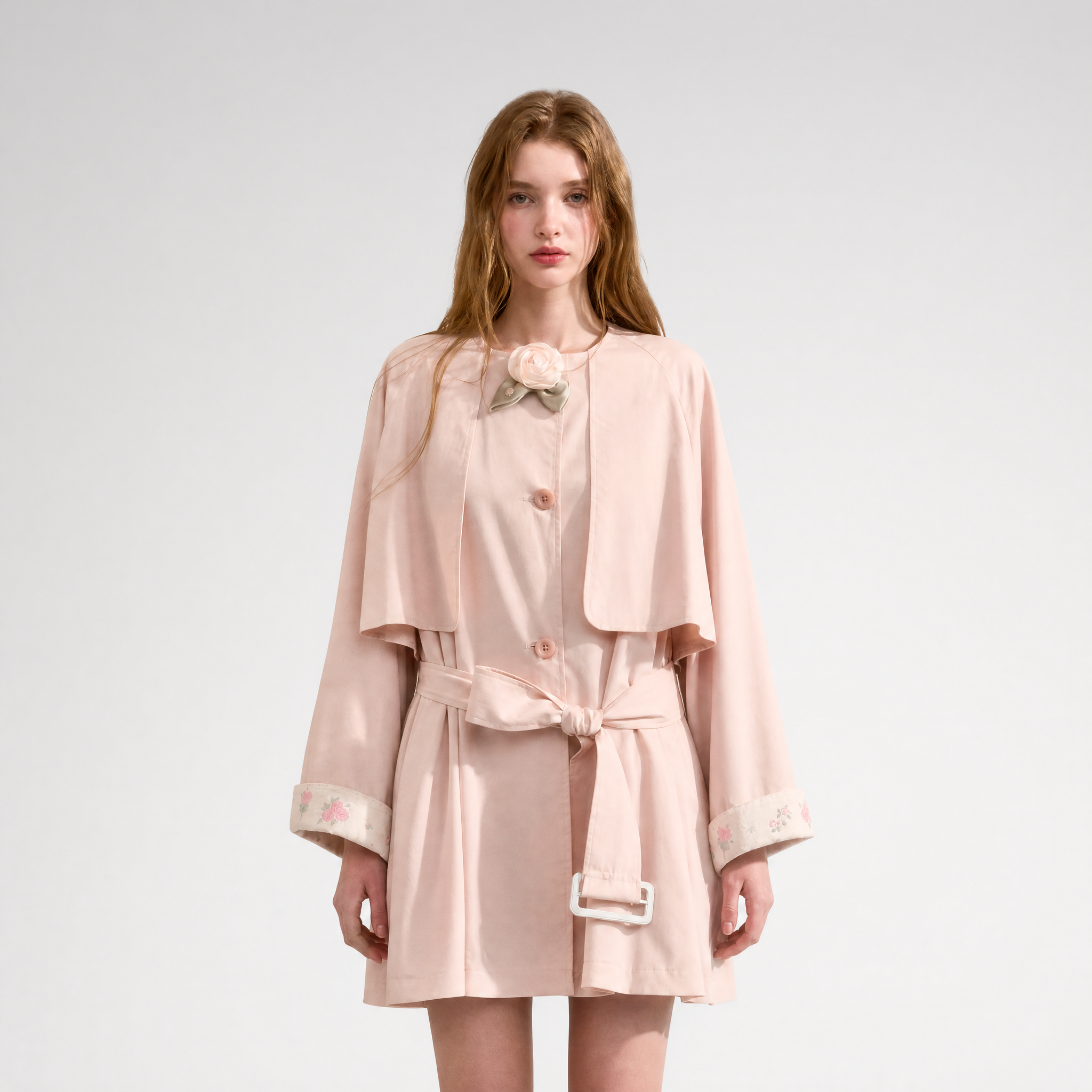 Lyocell A-Line Trench Coat