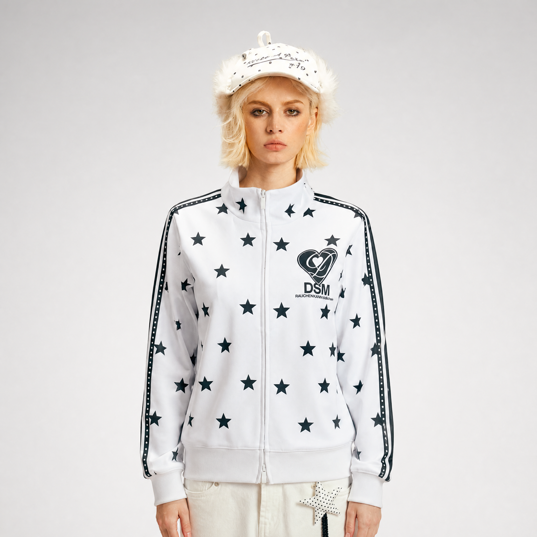 Star Print Slim Jacket