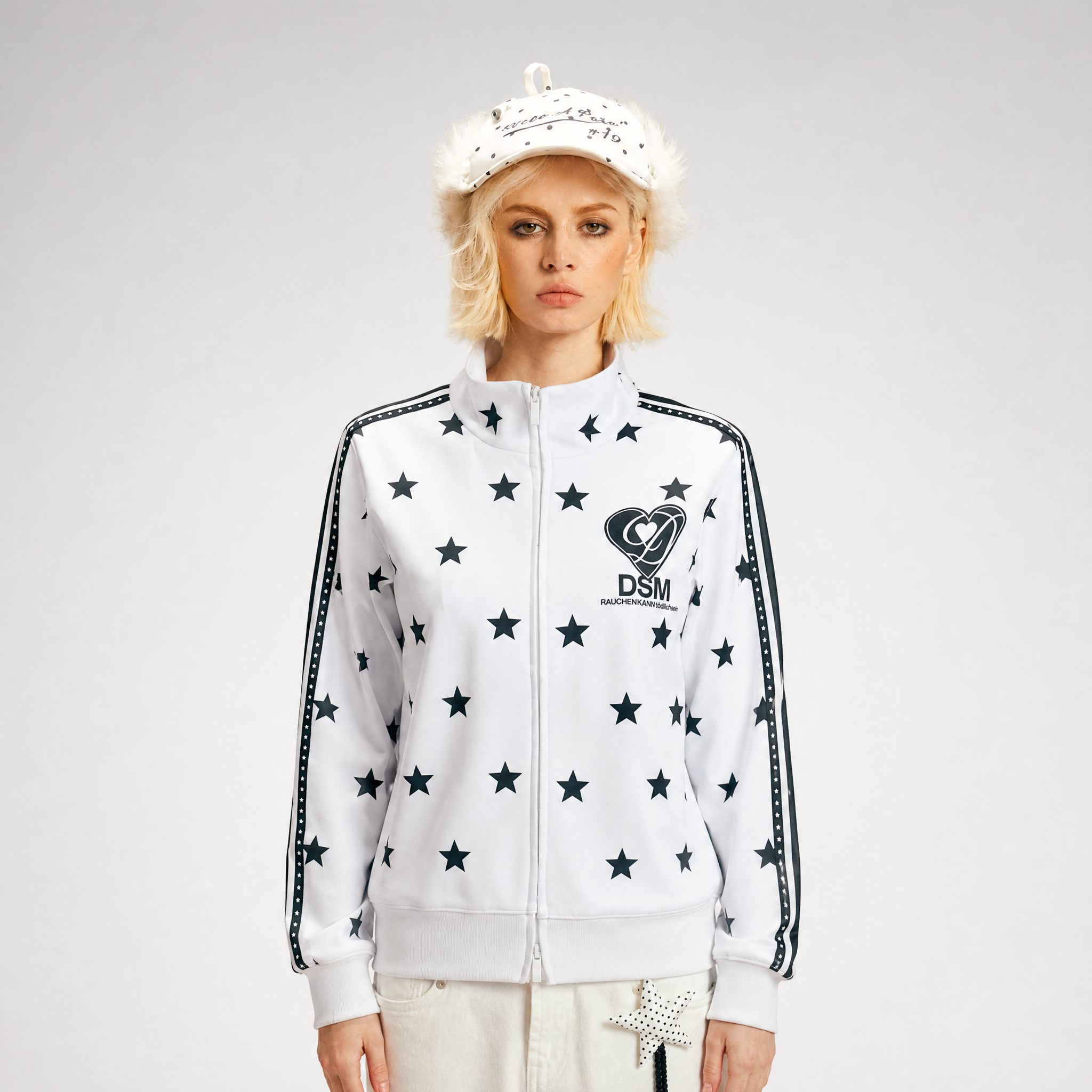 Star Print Slim Jacket