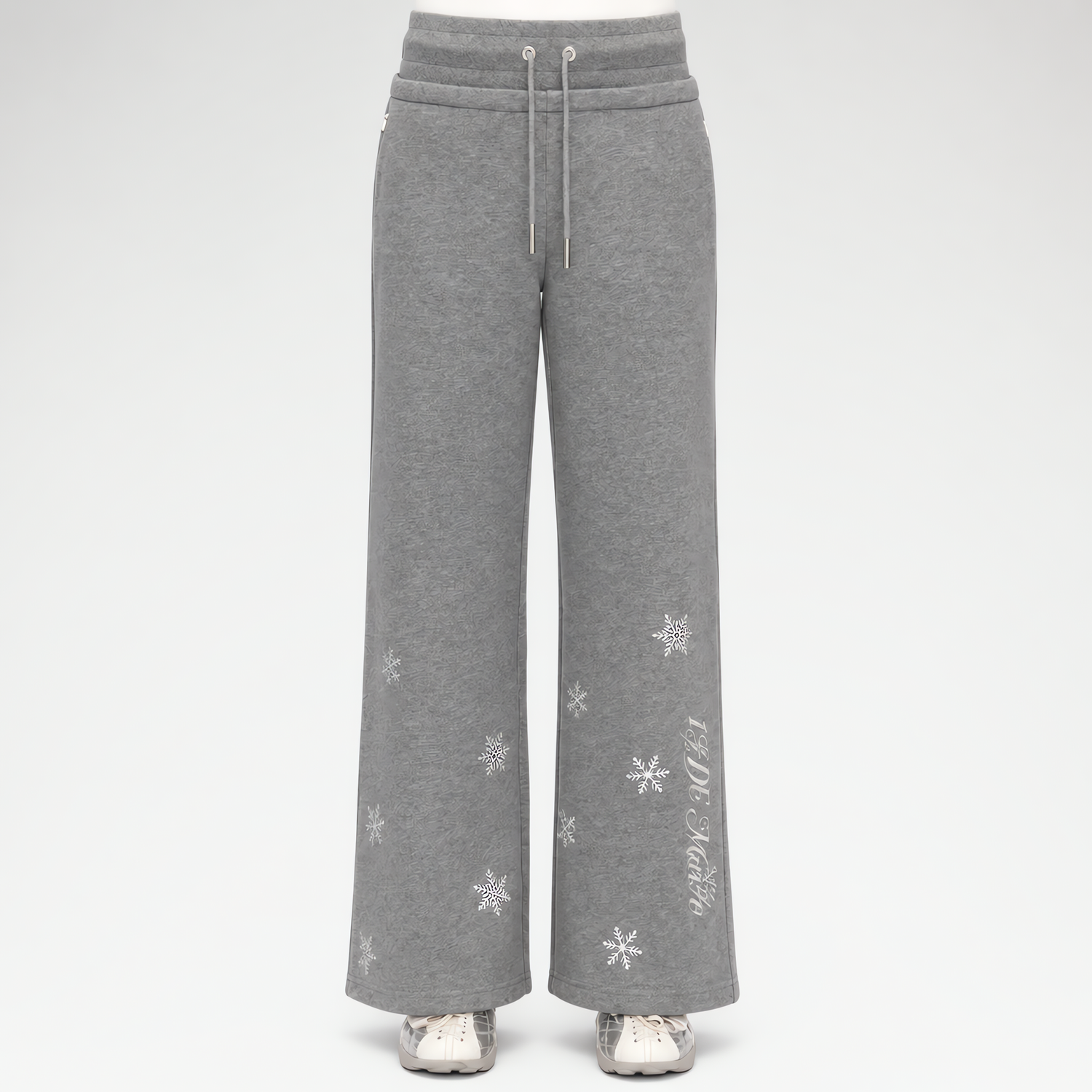 Reflective Gradient Micro-Flare Sweatpants