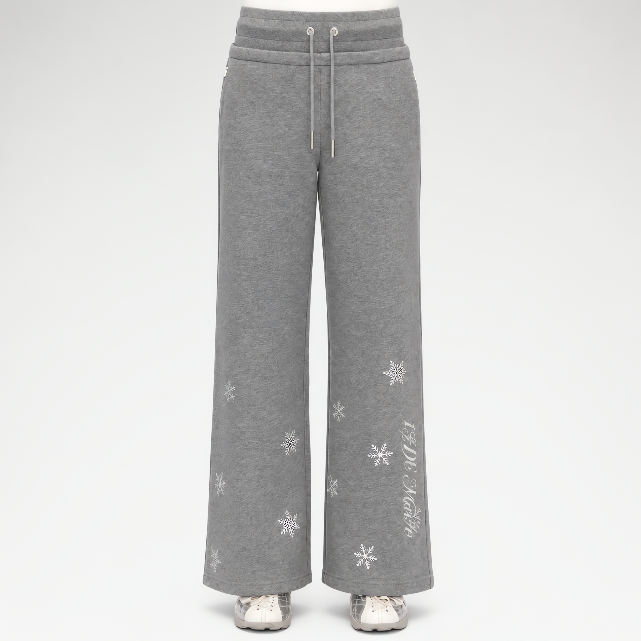 Reflective Gradient Micro-Flare Sweatpants