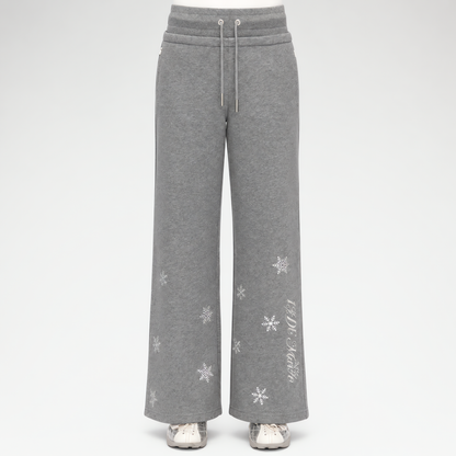 Reflective Gradient Micro-Flare Sweatpants