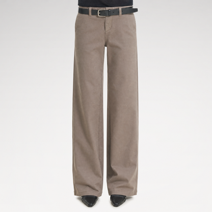 Waistband-Free Straight-Leg Denim Jeans