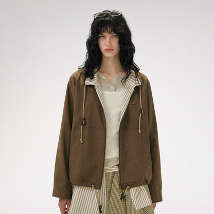Striped Vintage Utility Jacket