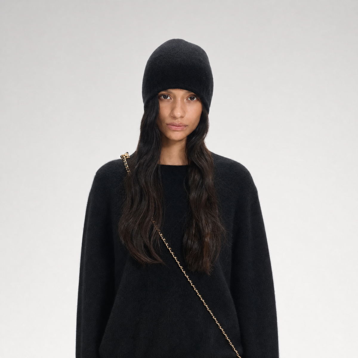 Cashmere Ribbed Dome Beanie