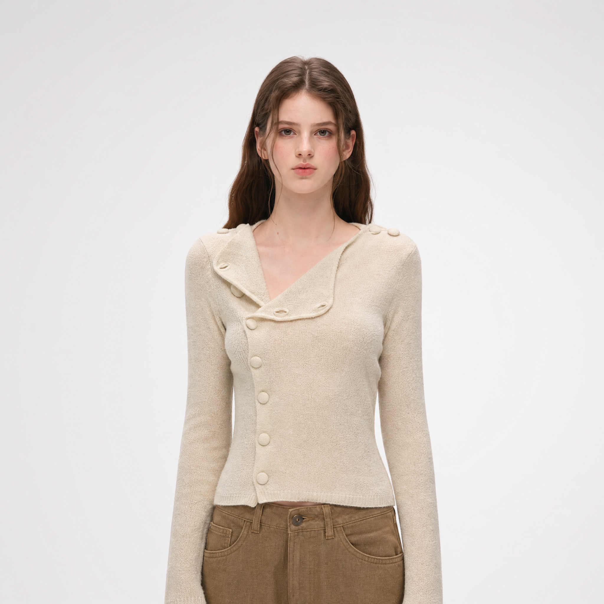 Metallic Textured Knit Cardigan