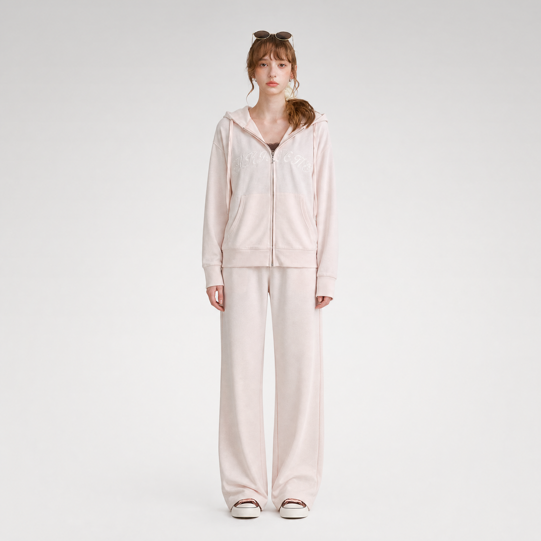 Cotton Hooded Tracksuit Set