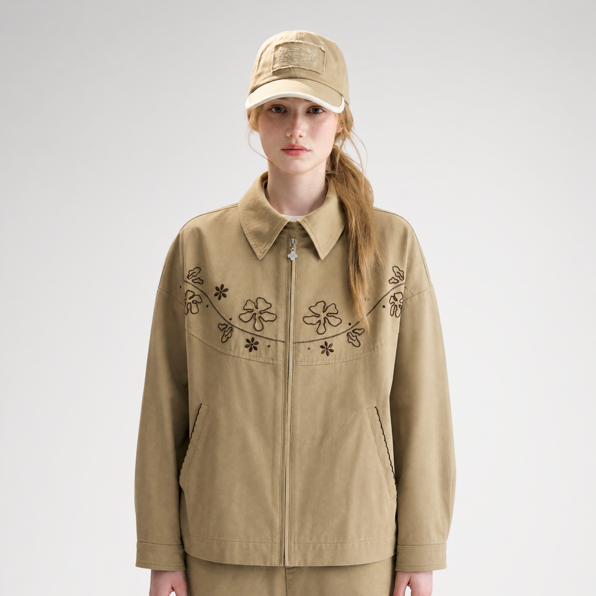 Embroidered Vintage Workwear Jacket