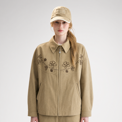 Embroidered Vintage Workwear Jacket