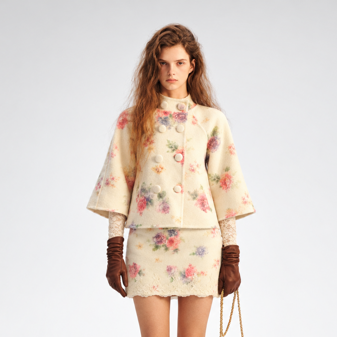 Vintage Floral Double-Faced Suit
